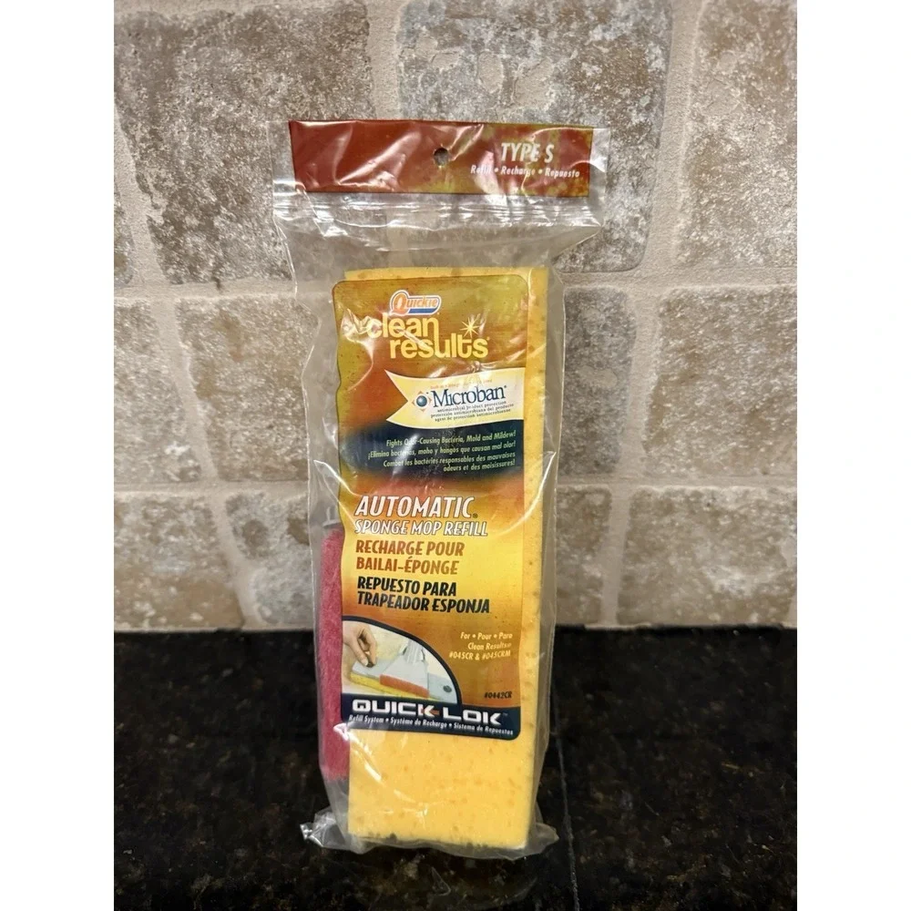 New Old‎ Stock - Quickie Clean Results Type S Sponge Mop Refill Sealed